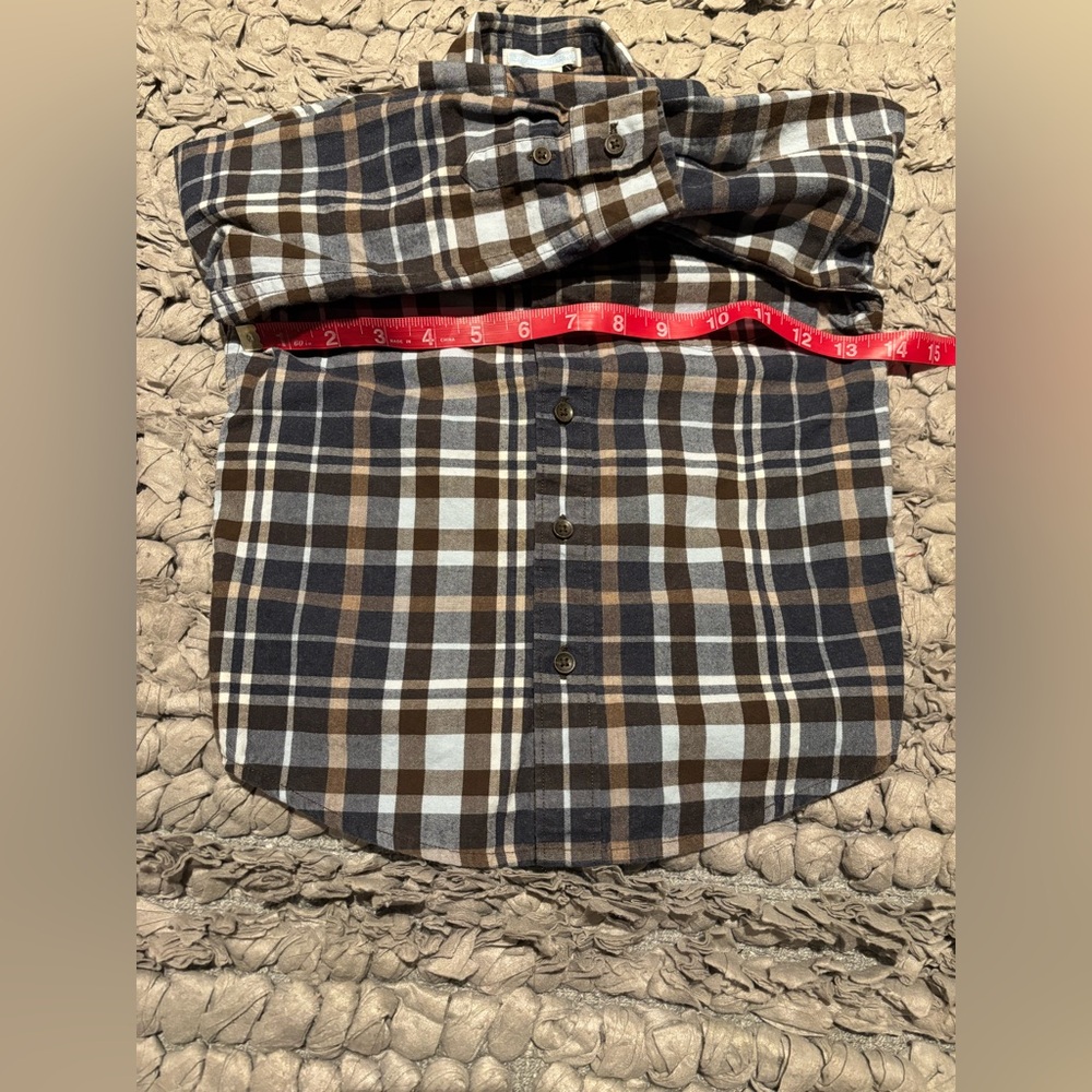 Janie and Jack Plaid Button-Up Flannel Shirt - Picture 4 of 6